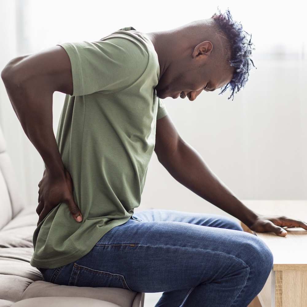 back pain in lower back